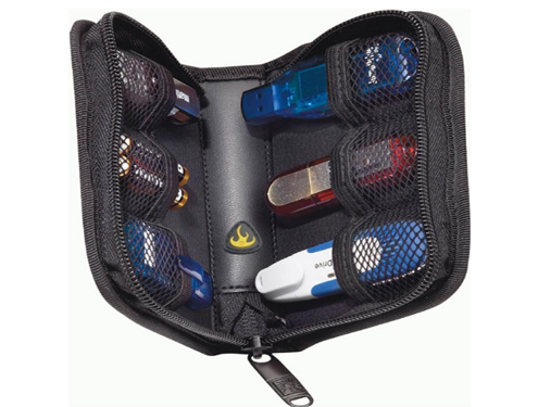 USB flash drive case for 6 drives