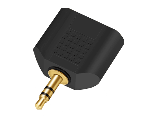 2x3.5mm jacks input to 1x3.5mm jack output