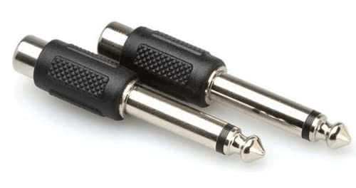 RCA to 1/4" (6.3 mm) Male Adapter